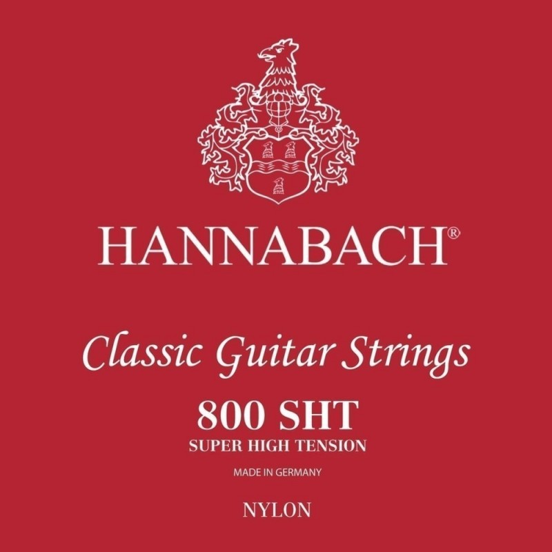 Hannabach 7164823 Struny do gitary klasycznej Serie 800 Super High Tension Posrebrzany